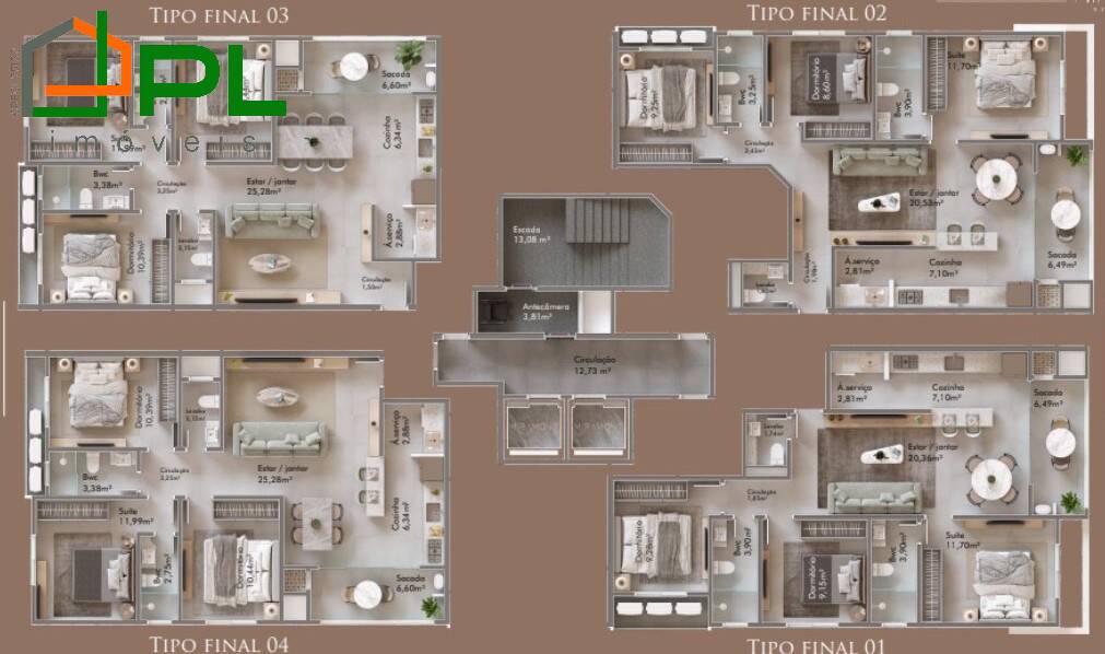 Apartamento à venda com 3 quartos, 96m² - Foto 15